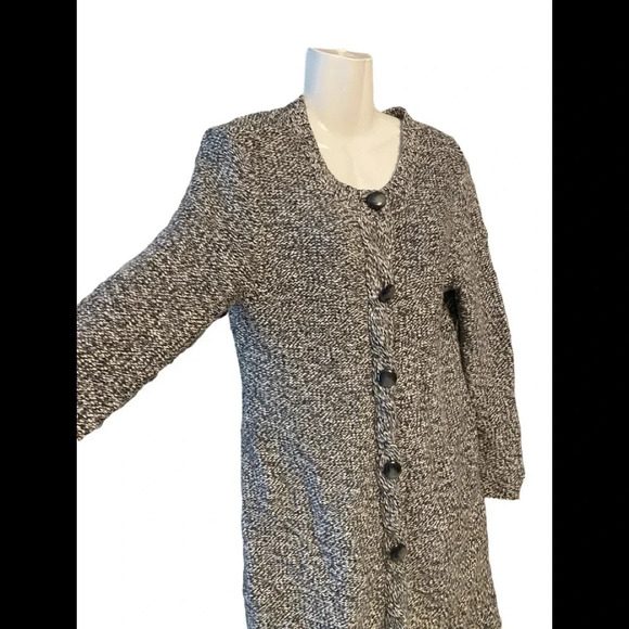 Talbots Wool Cashmere Rabbit Hair Blend Long Line Cardigan Sweater - Picture 2 of 8